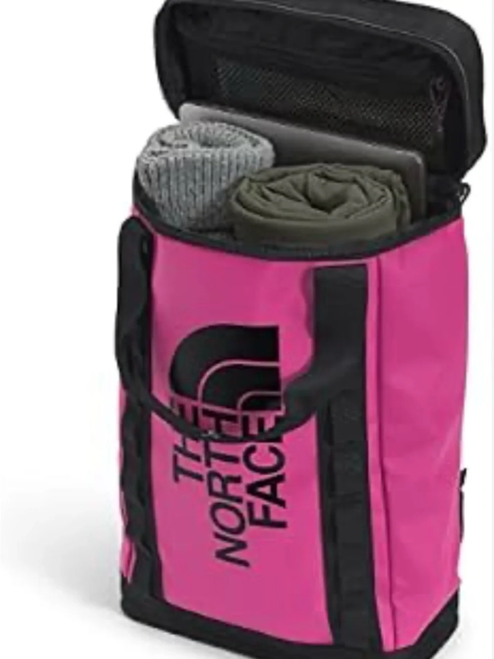 THE NORTH FACE EXPLORE FUSE BOX BACKPACK BAG PINK BLACK NWOT